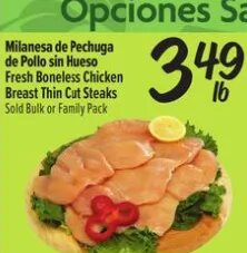 Milanesa de Pechuga de Pollo sin Hueso at El Super