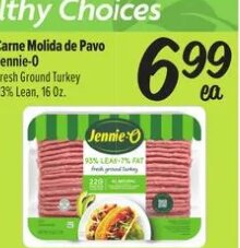 Carne Molida de Pavo at El Super