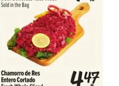 Chamorro de Res Entero Cortado