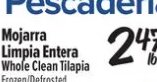 Mojarra Limpia Entera