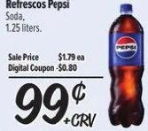 Refrescos Pepsi at El Super