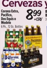 Corona Extra, Pacifico, Dos Equis o Modelo at El Super