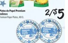 Platos de Papel Premium Indimex