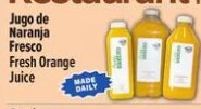 Jugo de Naranja Fresco