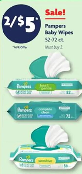 Pampers Baby Wipes at Family Dollar