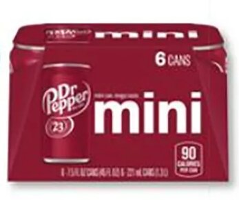 Dr Pepper Mini Cans at Family Dollar
