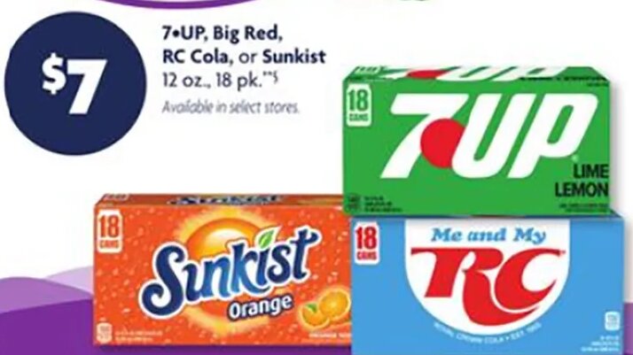 7-UP, Big Red, RC Cola, or Sunkist at Family Dollar