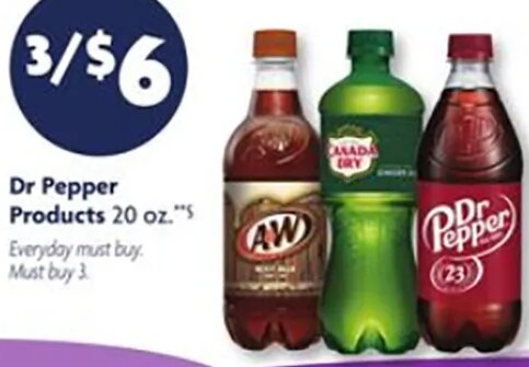 Dr Pepper Products at Family Dollar