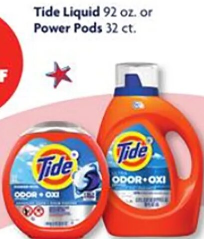 Tide Liquid or Power Pods