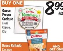 Queso Fresco Cacique / Queso Rallado Cacique