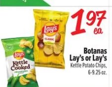 Botanas Lay's or Lay's Kettle Cooked at Fiesta Mart