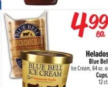Helados Blue Bell at Fiesta Mart