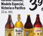 Corona Familiar, Modelo Especial, Victoria o Pacifico at Fiesta Mart