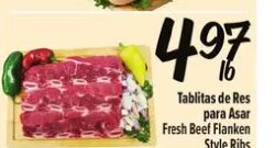 Tablitas de Res para Asar at Fiesta Mart