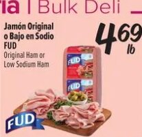 Jamón Original o Bajo en Sodio at Fiesta Mart