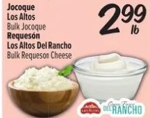 Jocoque Los Altos Bulk Jocoque Requeson Los Altos Del Rancho Bulk Requeson Cheese at Fiesta Mart