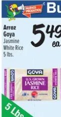 Arroz Goya Jasmine White Rice at Fiesta Mart