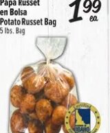 Papa Russet en Bolsa at Fiesta Mart