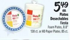 Platos Desechables Fiesta