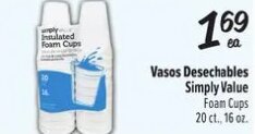 Vasos Desechables Simply Value