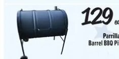 Parrilla Barrel BBQ Pit