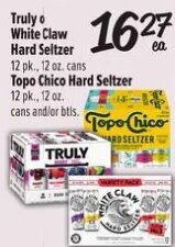 Truly o White Claw Hard Seltzer at Fiesta Mart
