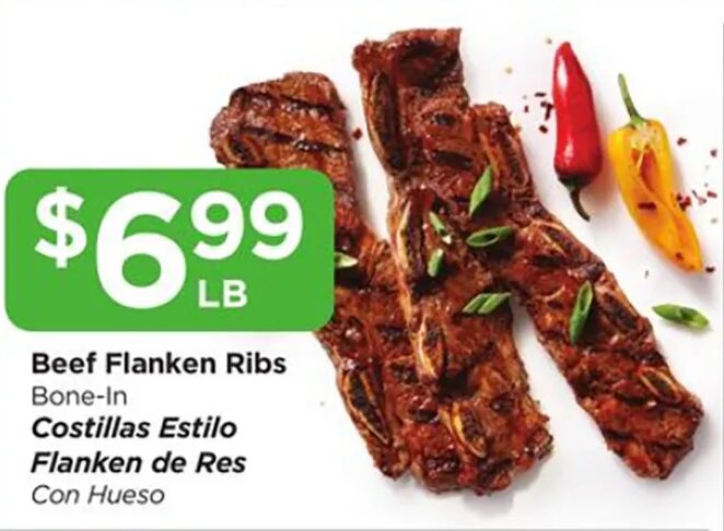 Beef Flanken Ribs at Food 4 Less