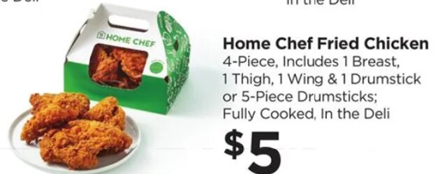 Home Chef Fried Chicken at Food 4 Less