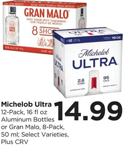 Michelob Ultra or Gran Malo at Food 4 Less