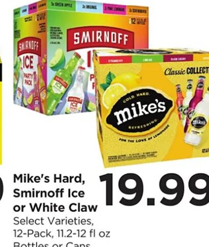 Mike's Hard, Smirnoff Ice or White Claw at Food 4 Less
