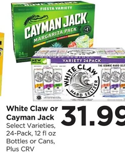 White Claw or Cayman Jack at Food 4 Less