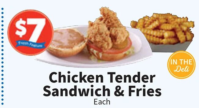 Chicken Tender Sandwich & Fries