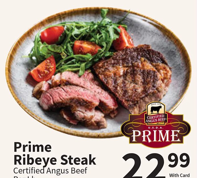 Prime Ribeye Steak at Food City