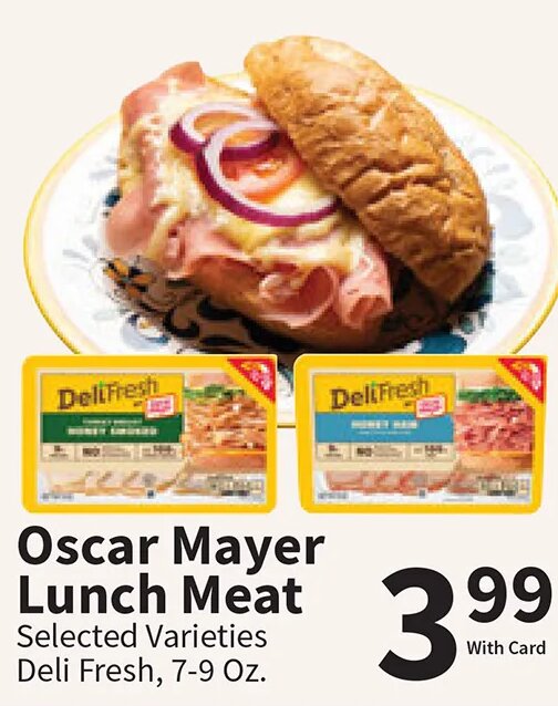 Oscar Mayer Lunch Meat at Food City