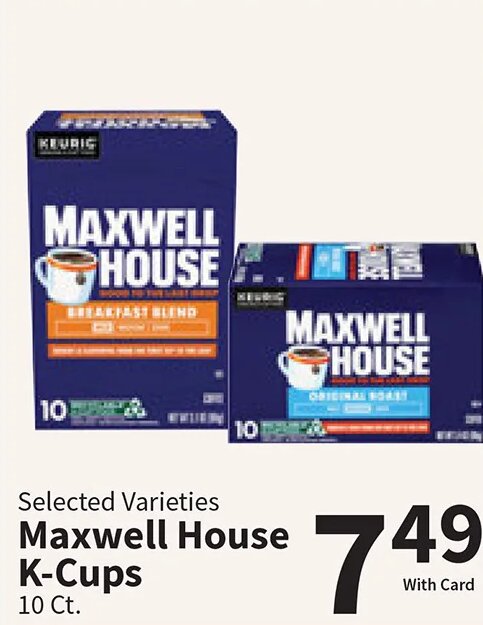 Maxwell House K-Cups at Food City