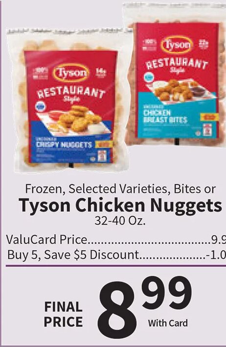 Tyson Chicken Nuggets