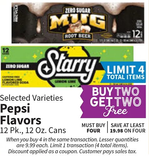 Pepsi Flavors at Food City