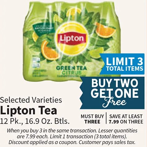 Lipton Tea at Food City