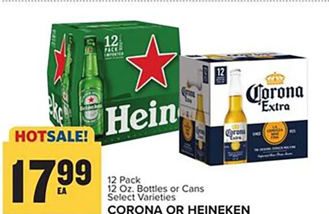 Corona or Heineken at Food Lion