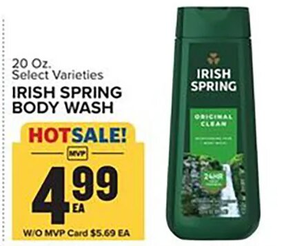 IRISH SPRING BODY WASH