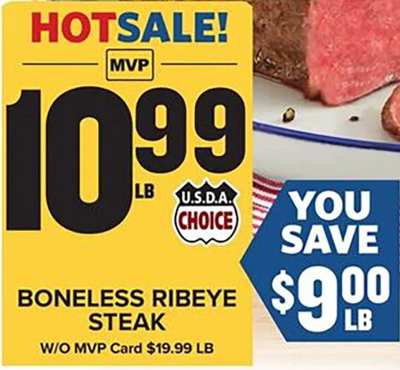 Boneless Ribeye Steak at Food Lion
