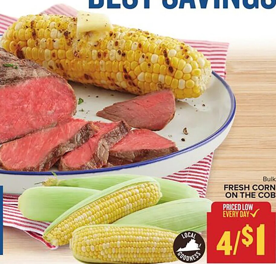 Fresh Corn On the Cob at Food Lion