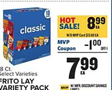 FRITO LAY VARIETY PACK