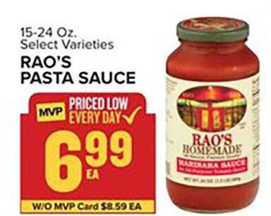 RAO'S PASTA SAUCE