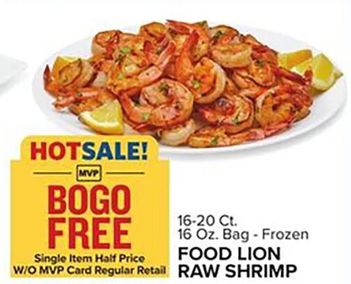 FOOD LION RAW SHRIMP