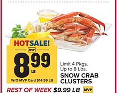 SNOW CRAB CLUSTERS