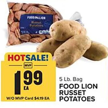 Food Lion Russet Potatoes at Food Lion