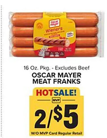 Oscar Mayer Meat Franks at Food Lion