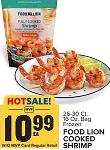Food Lion Cooked Shrimp at Food Lion