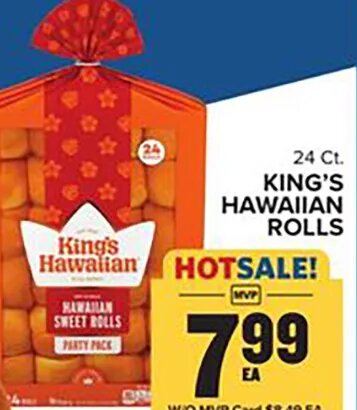 KING'S HAWAIIAN ROLLS